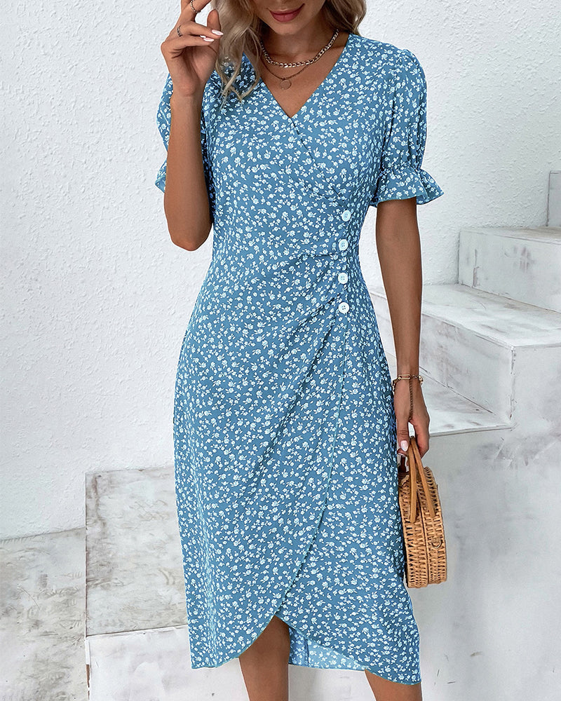 Beatrice – Floral summer dress with tummy coverage