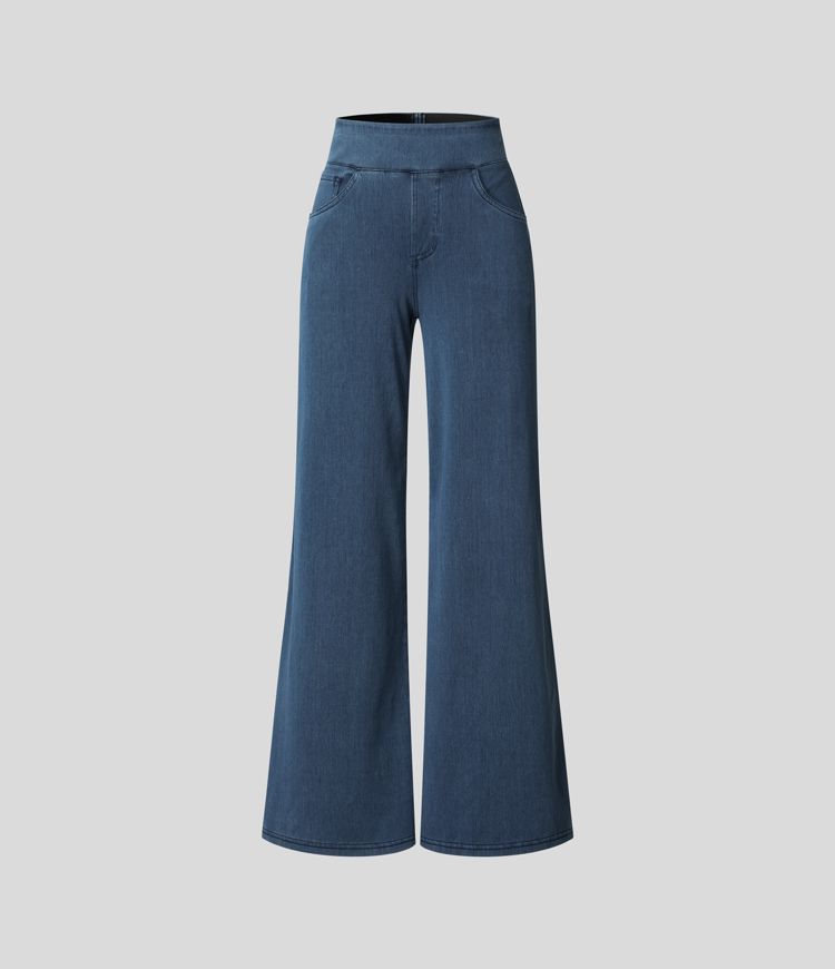 Evie | Comfy Elasticated High Waisted Trousers