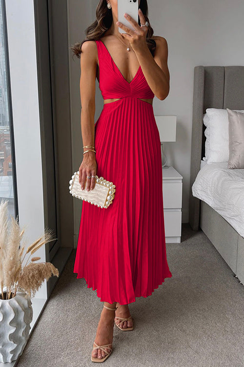 Seraphina - Pleated Maxi Dress