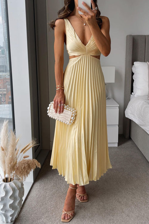 Seraphina - Pleated Maxi Dress