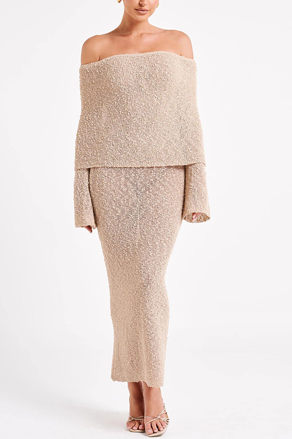 Phoebe - Maxi Bouclé Dress