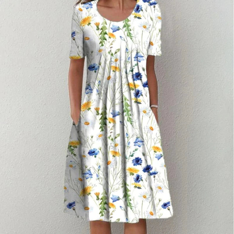 Matilda – Elegant Layered Tummy-Coverage Dress