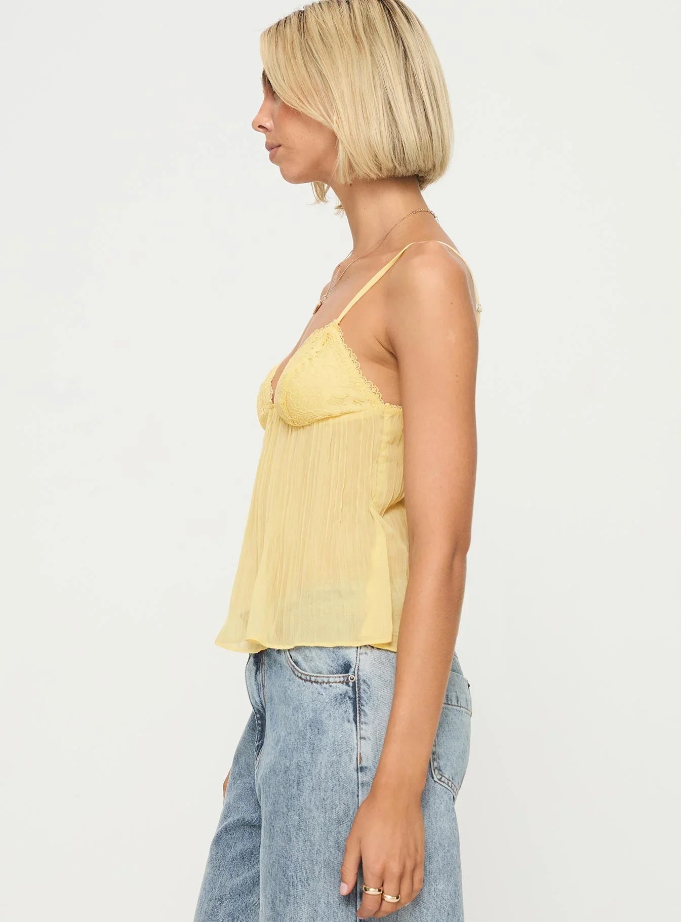 Marée - Pleated Lace Cami Top