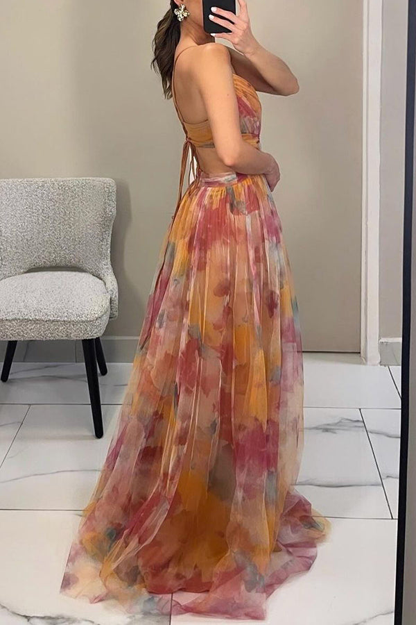 Éloïse - Enchanting floral print maxi dress