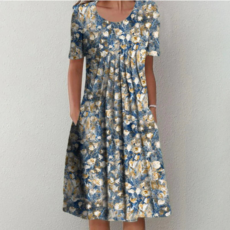 Matilda – Elegant Layered Tummy-Coverage Dress