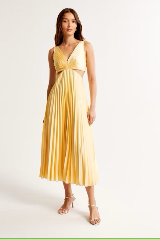 Seraphina - Pleated Maxi Dress