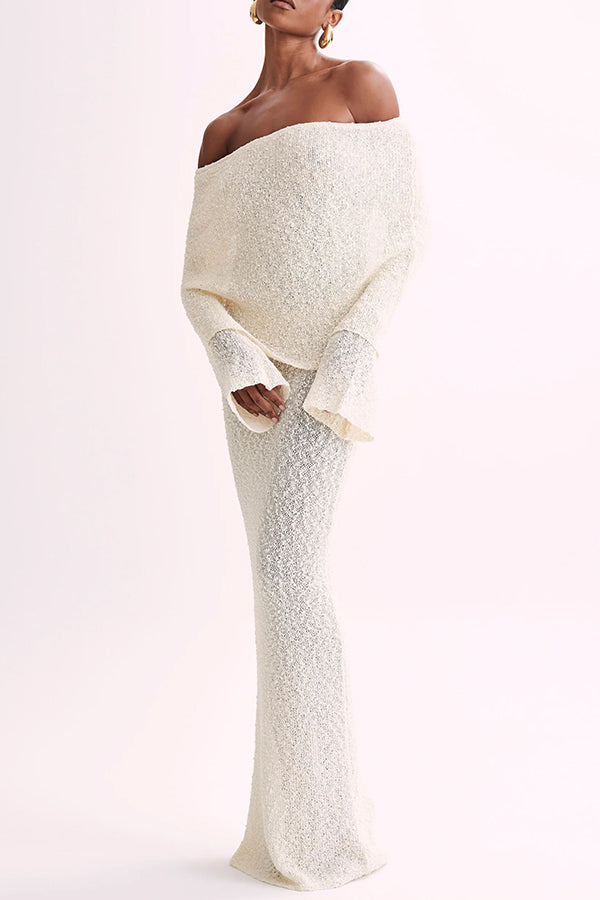 Phoebe - Maxi Bouclé Dress