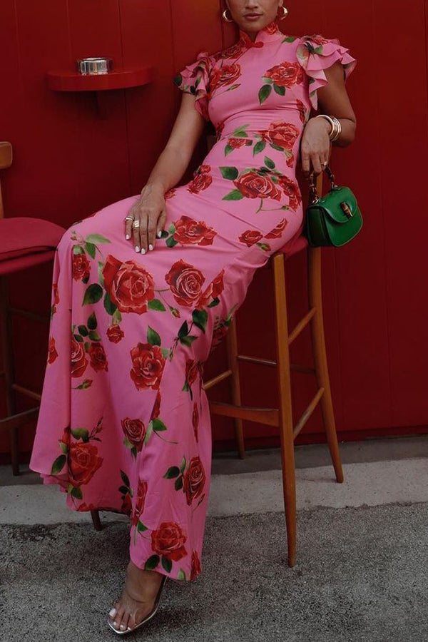 Celeste - Floral Flare Maxi Dress