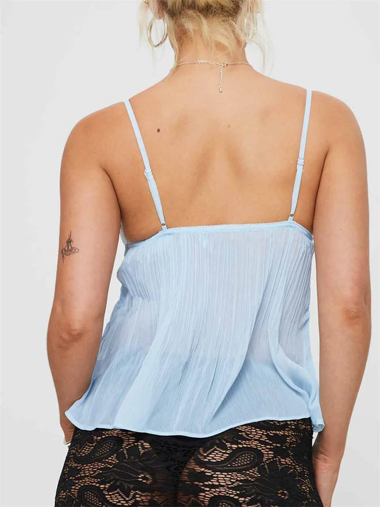 Marée - Pleated Lace Cami Top