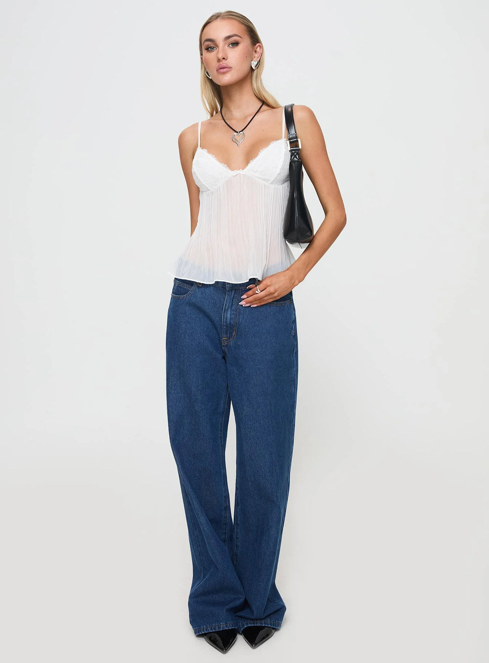 Marée - Pleated Lace Cami Top