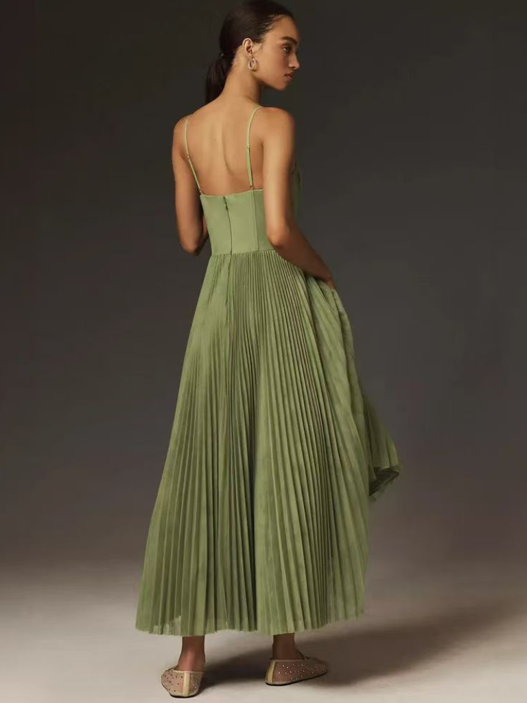 Vivienne – Pleated Bustier Dress