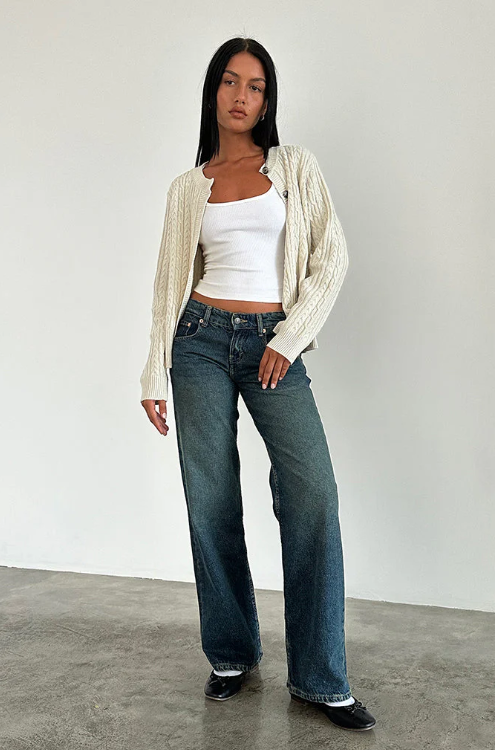 Calina - Low-Rise Jeans