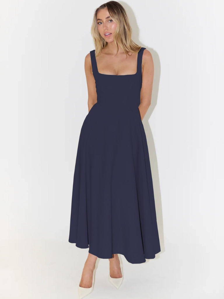 Camille – Garden Flow Midi Dress
