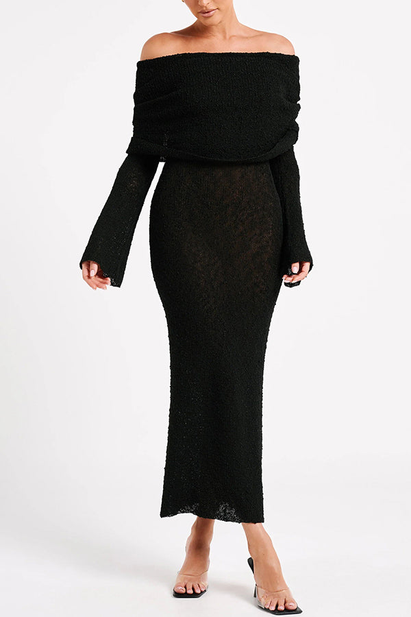 Phoebe - Maxi Bouclé Dress