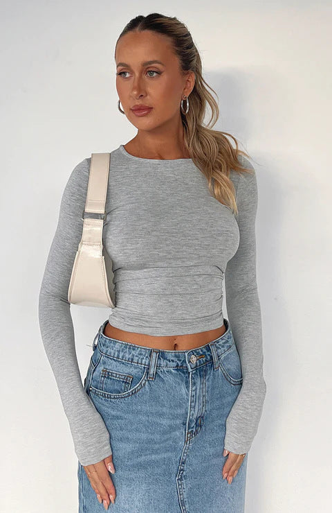 Poppy - Knitted Long Sleeves Top