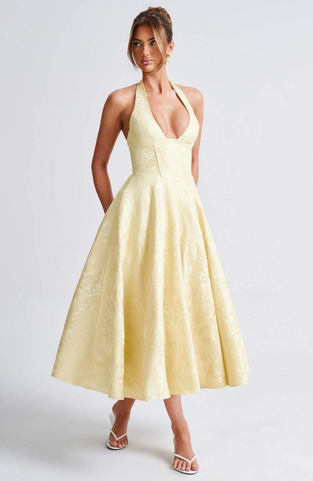 Lara - Midi dress with halter neckline