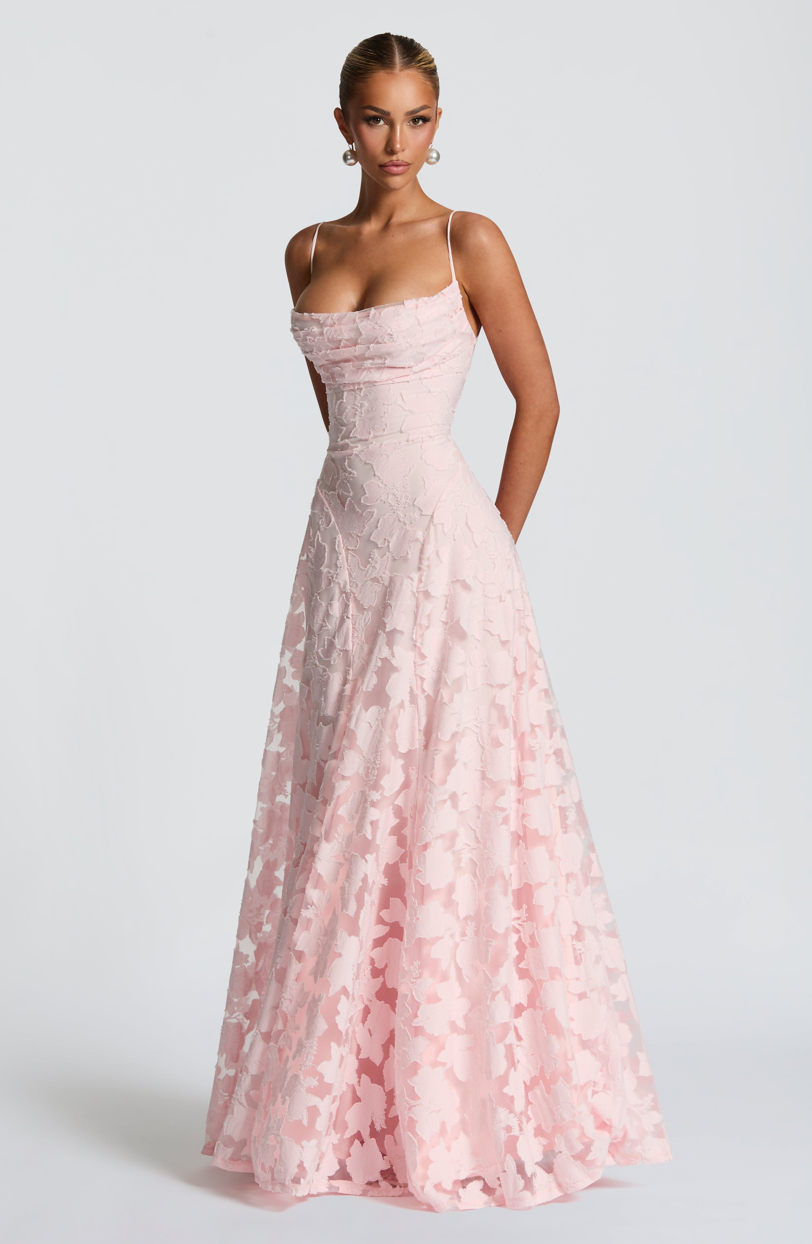 Ariana - Lace Corset Maxi Dress