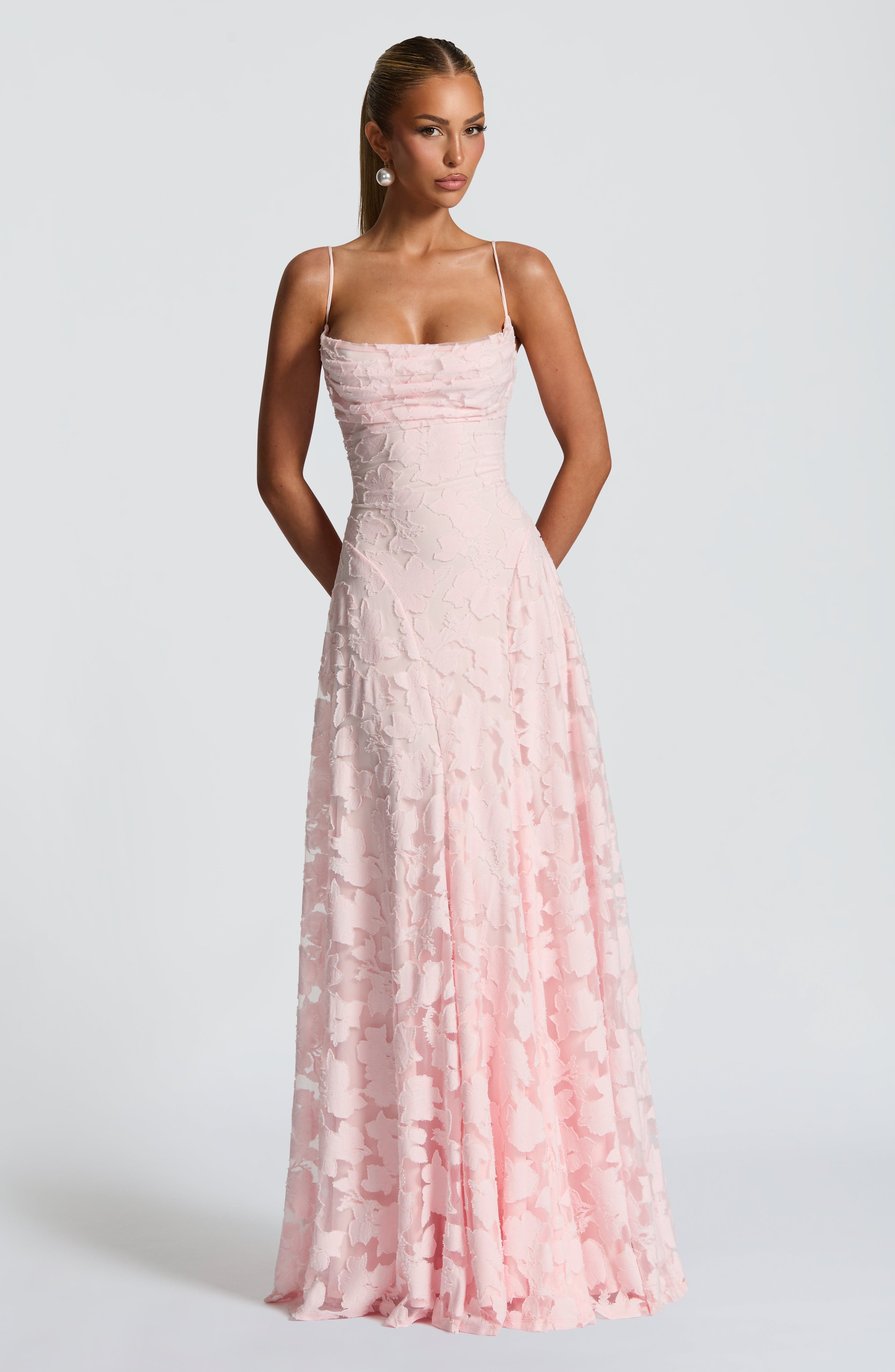 Ariana - Lace Corset Maxi Dress