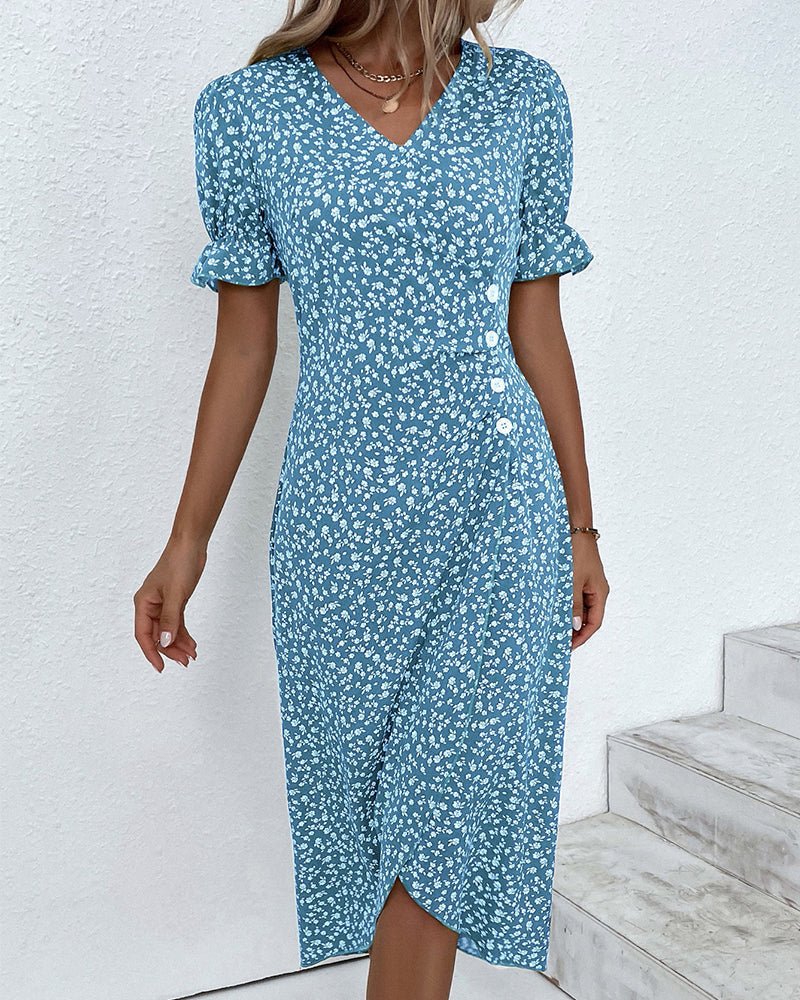 Beatrice – Floral summer dress with tummy coverage