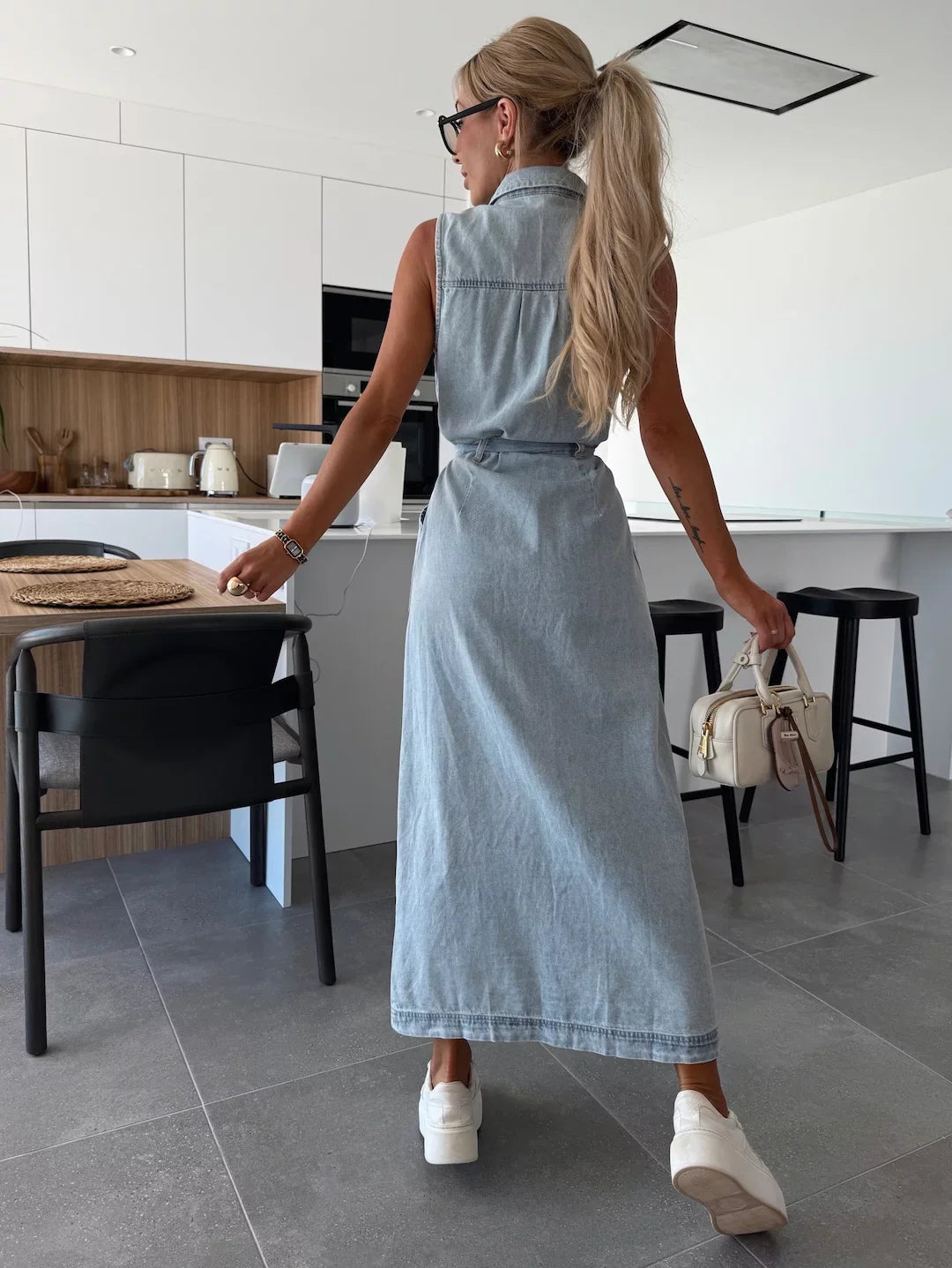Alley -  Maxi Denim Dress