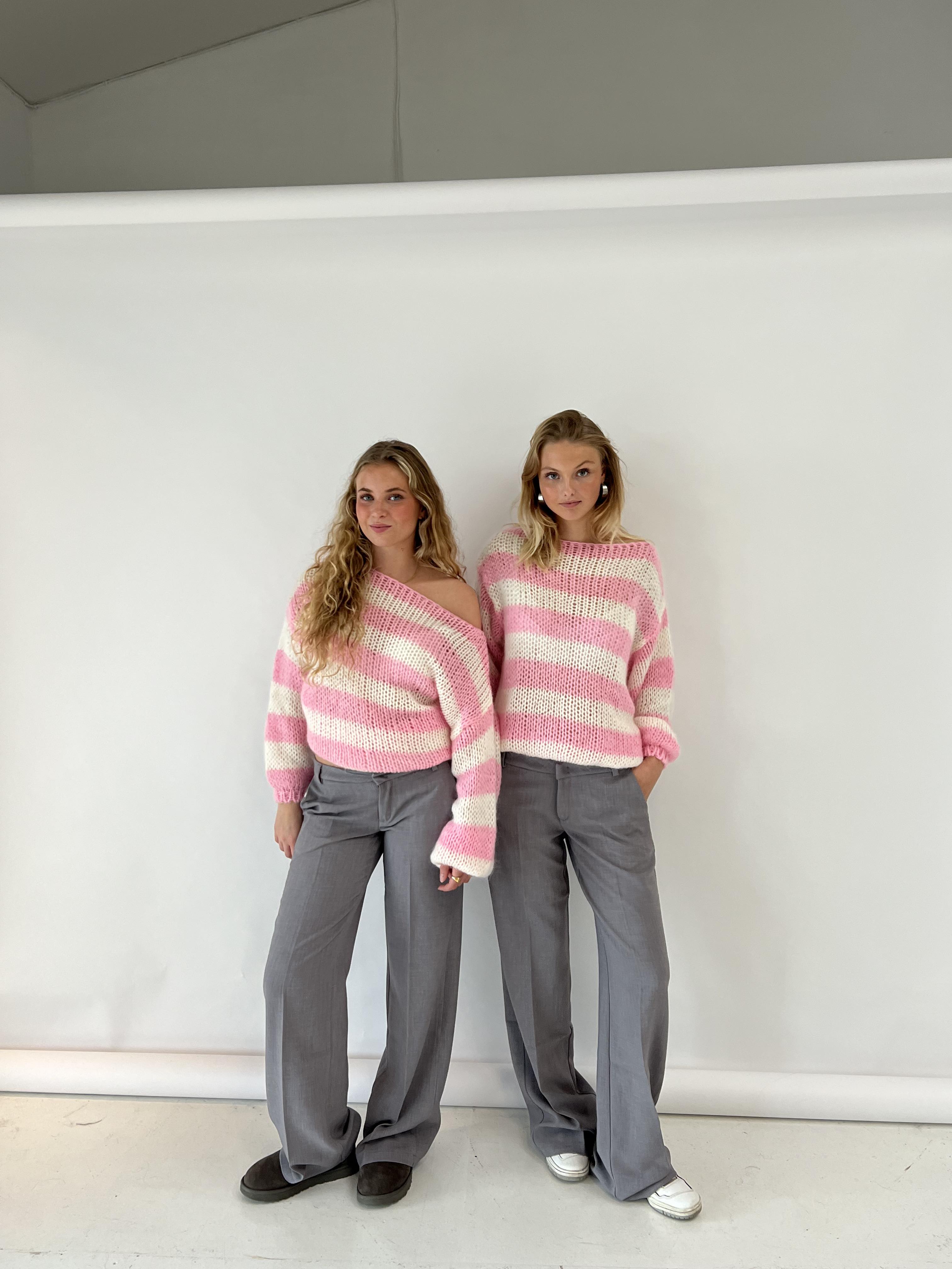 Daisy -  Stripped Loose-Fit Sweater
