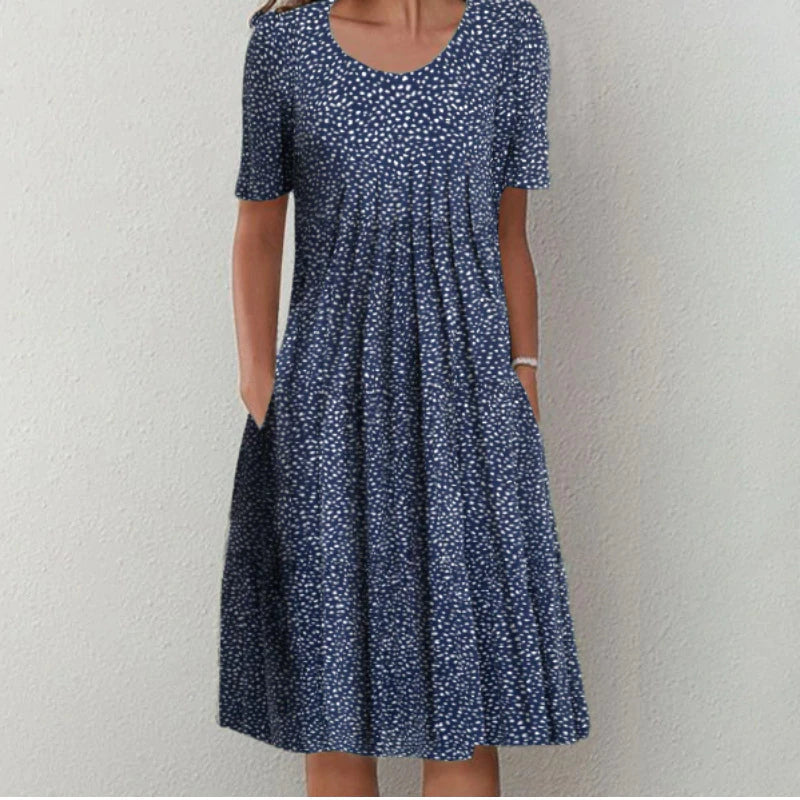 Matilda – Elegant Layered Tummy-Coverage Dress