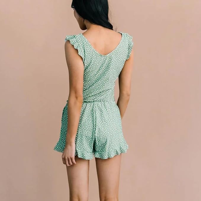 Angel – Swimsuit romper with ruffles and bust support