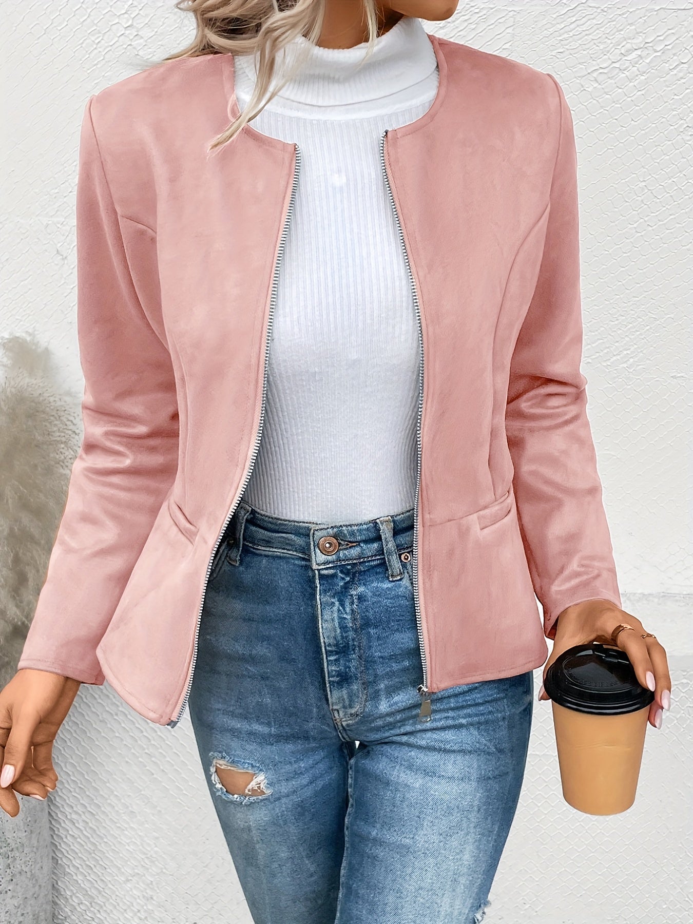 Beatrice - Slim Fit Zipper Jacket