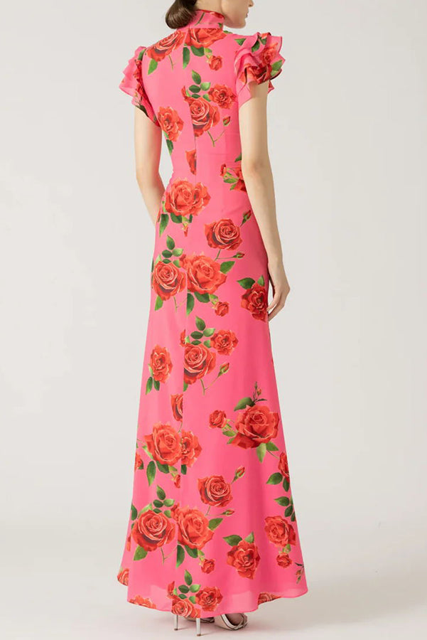 Celeste - Floral Flare Maxi Dress