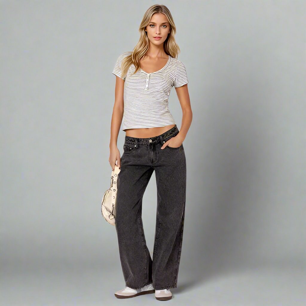 Calina - Low-Rise Jeans