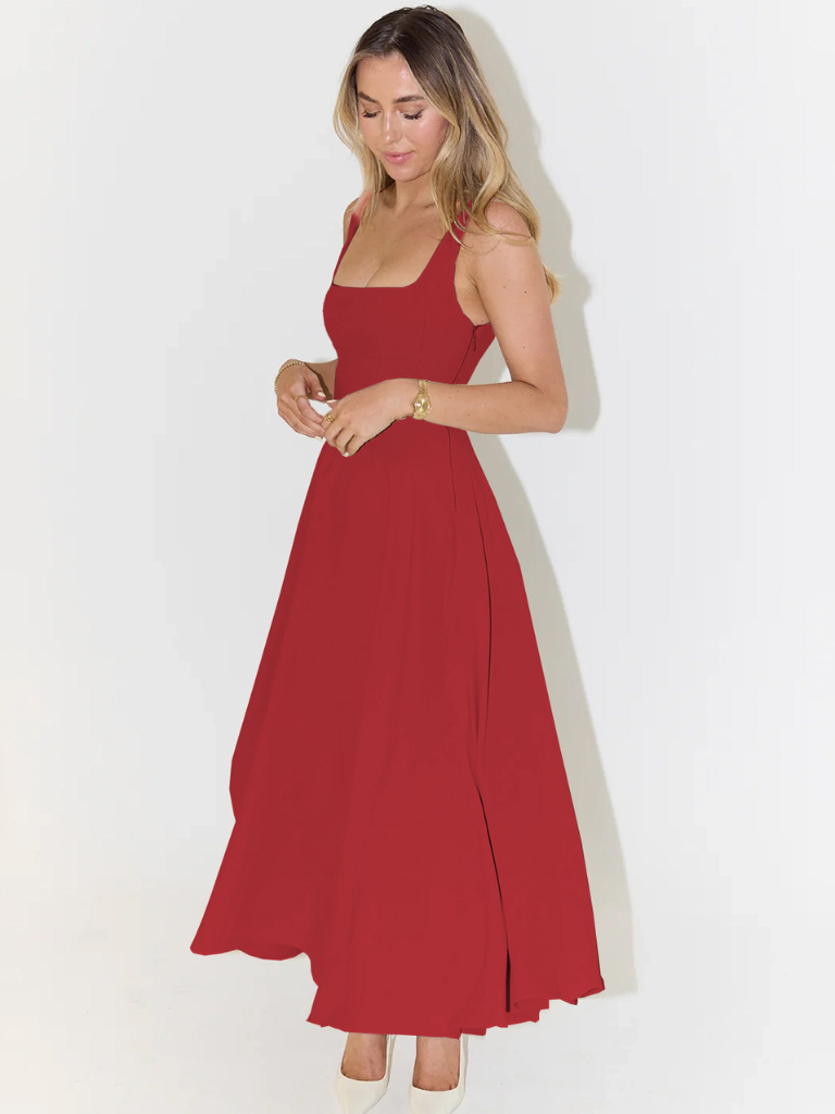 Camille – Garden Flow Midi Dress