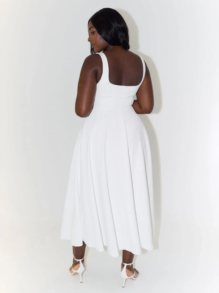 Camille – Garden Flow Midi Dress