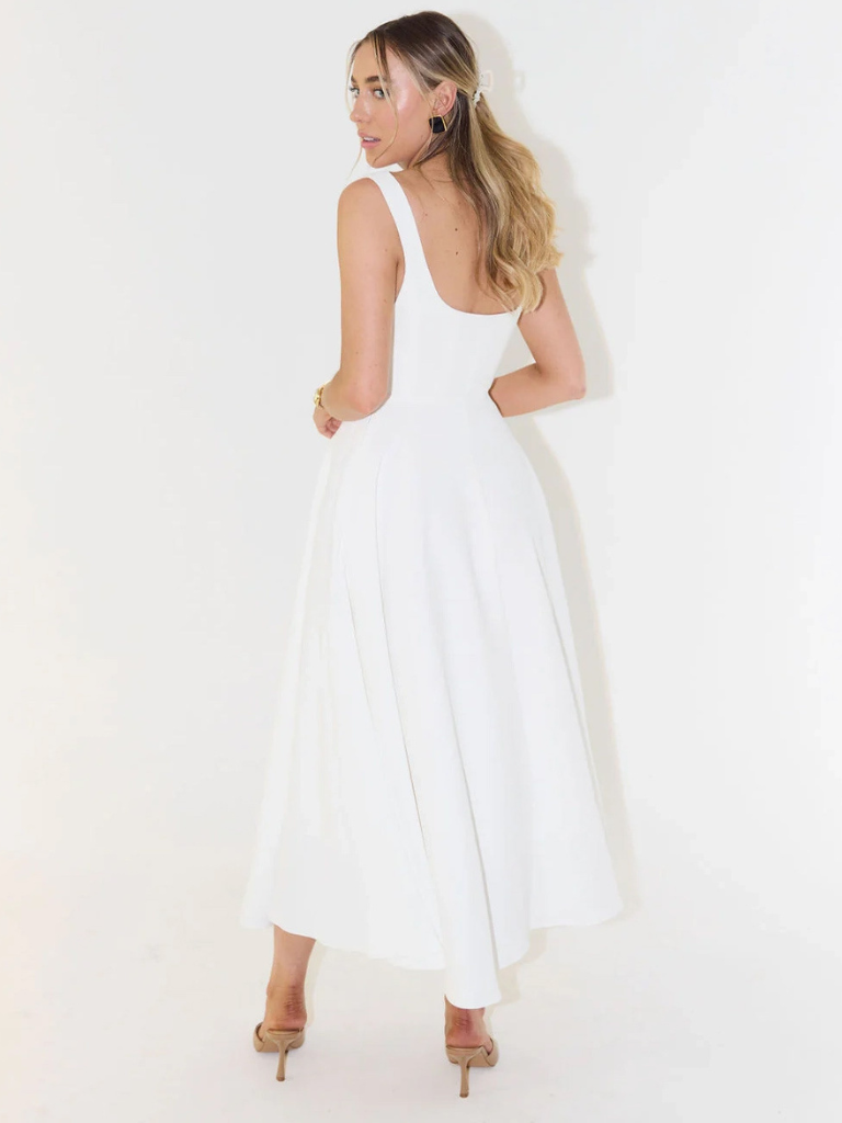 Camille – Garden Flow Midi Dress