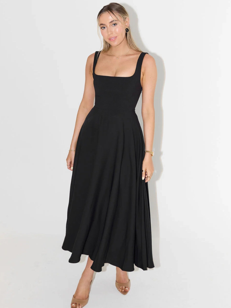 Camille – Garden Flow Midi Dress