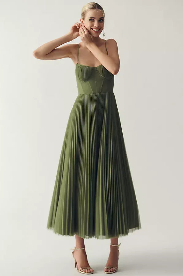 Vivienne  – Pleated Bustier Dress