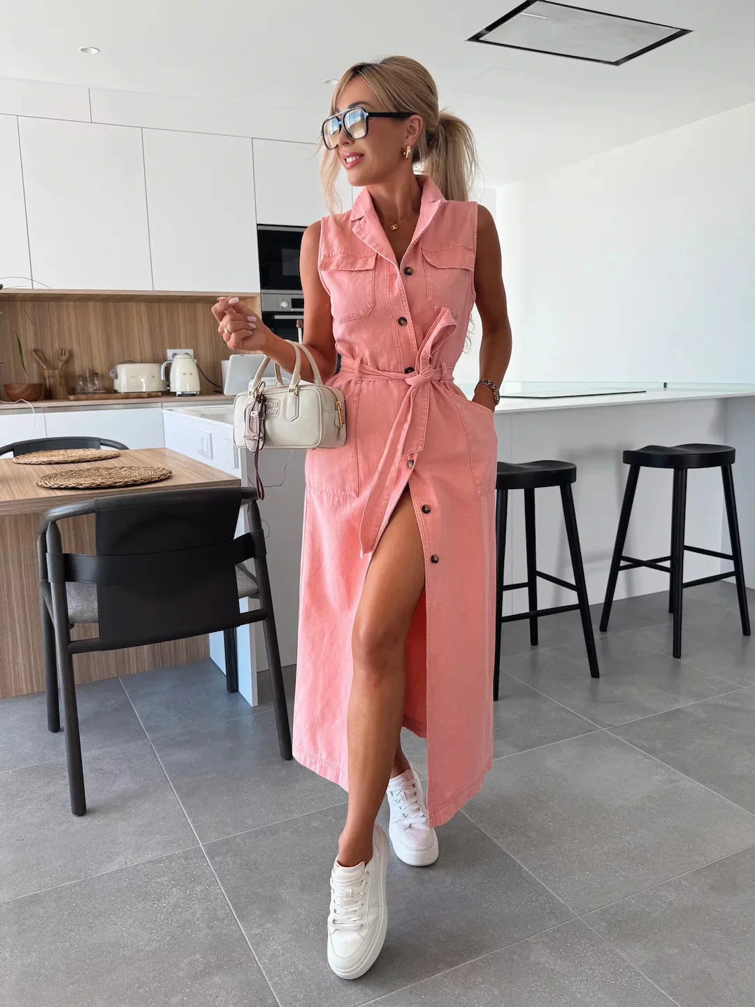 Alley -  Maxi Denim Dress