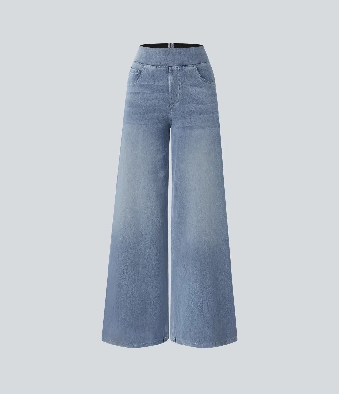 Evie | Comfy Elasticated High Waisted Trousers